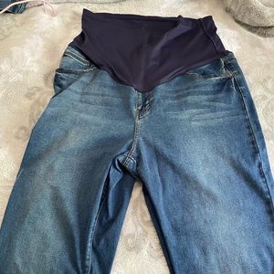 3x Pink Blush Denim Maternity Jeans